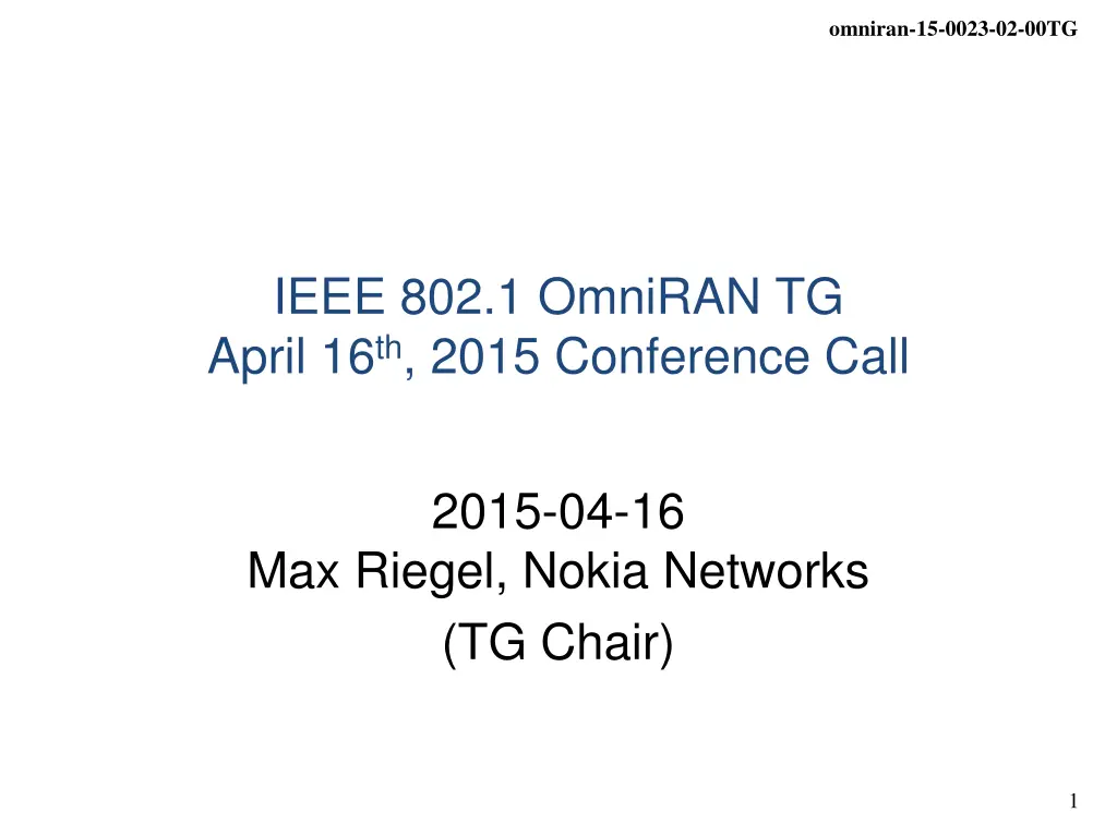 omniran 15 0023 02 00tg