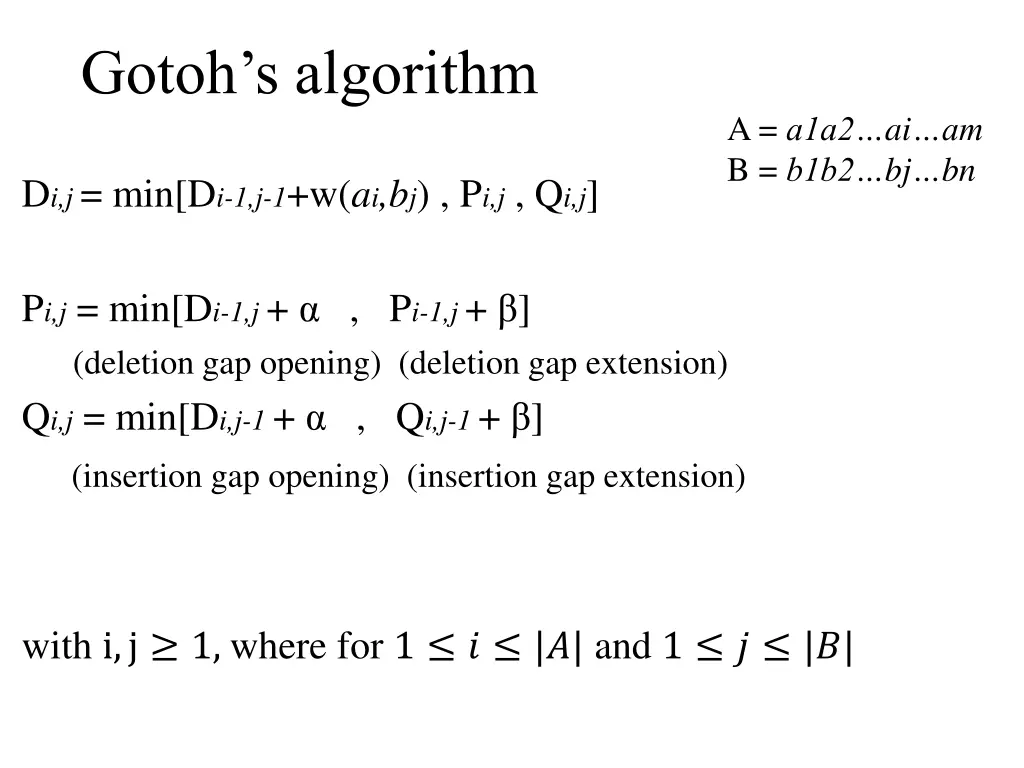 gotoh s algorithm 1