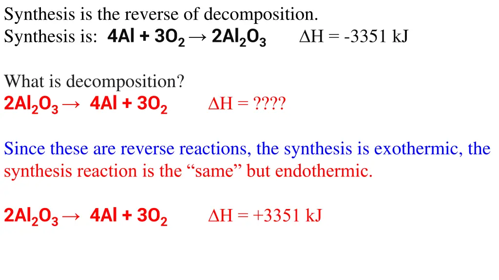 synthesis is the reverse of decomposition 1