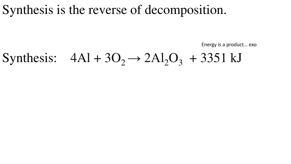 synthesis is the reverse of decomposition 2