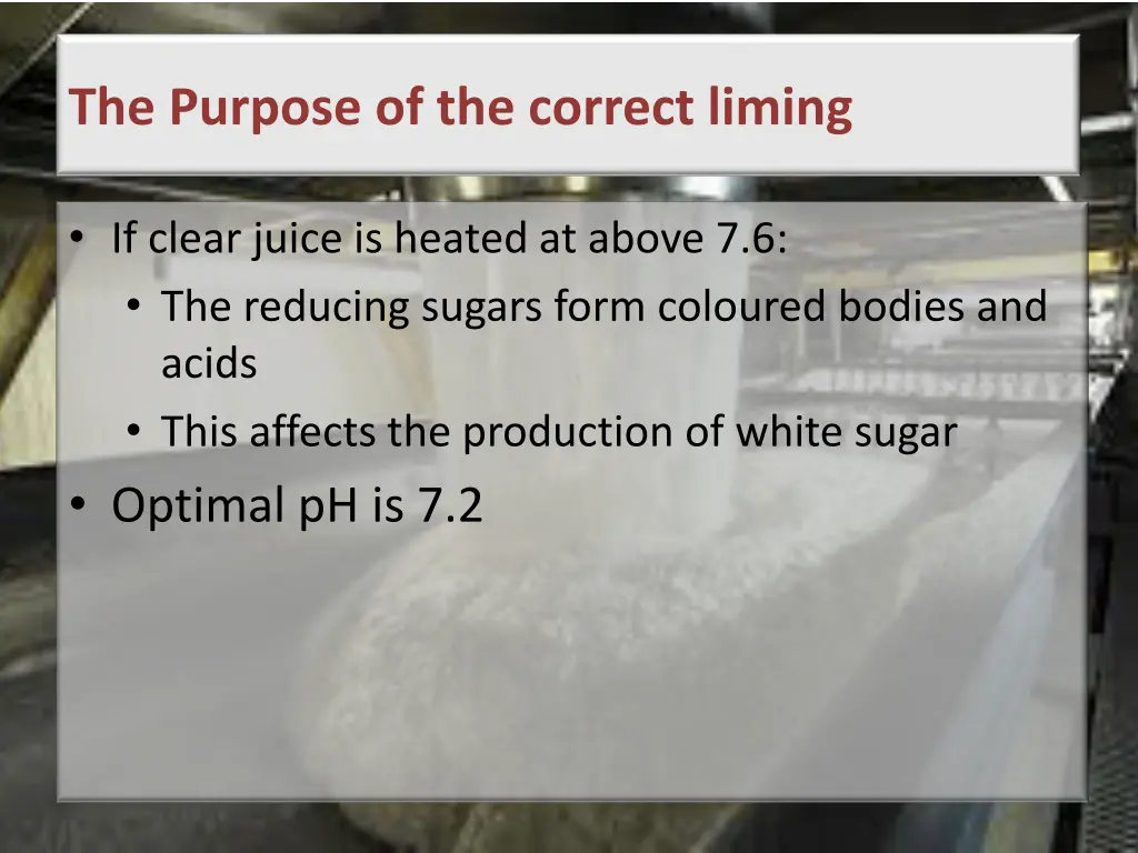 the purpose of the correct liming 1