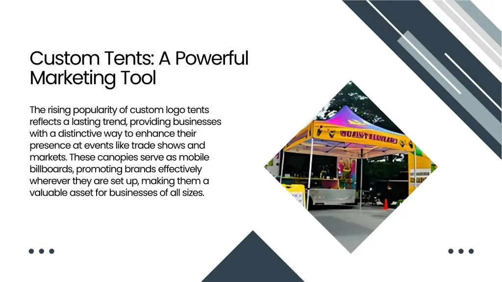 custom tents a powerful marketing tool