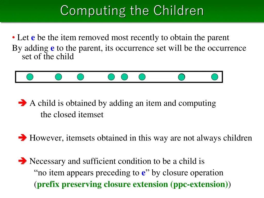 computing the children