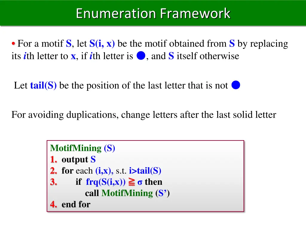 enumeration framework 2