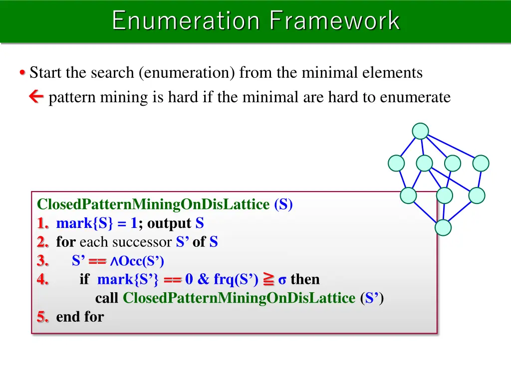 enumeration framework