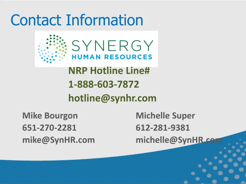 contact information