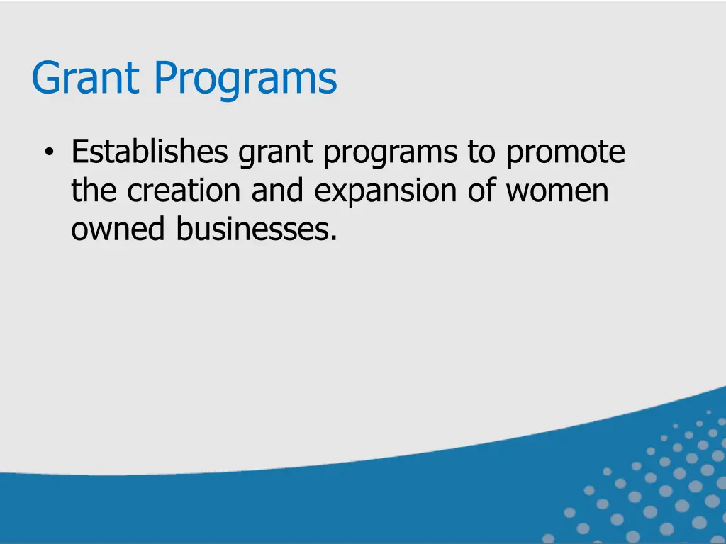 grant programs 1