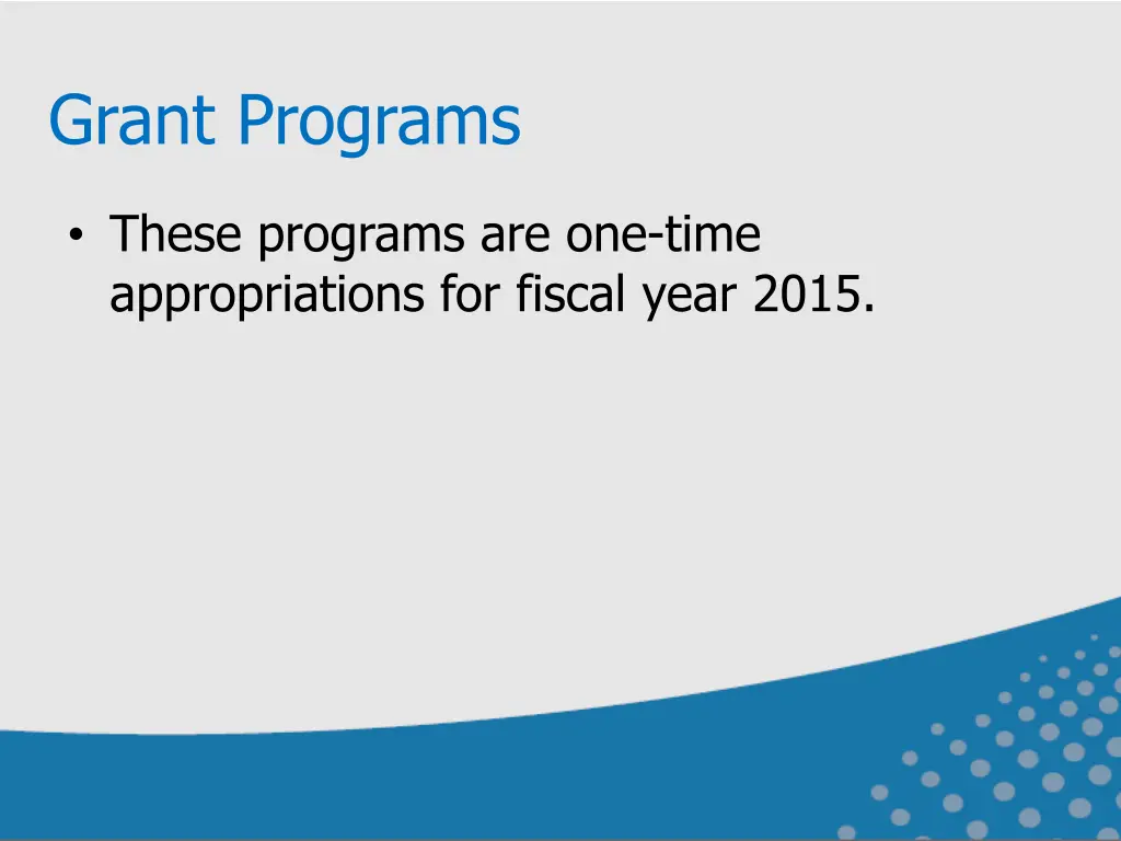 grant programs 2
