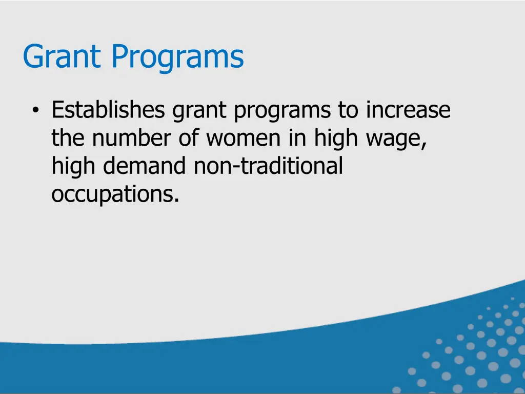 grant programs