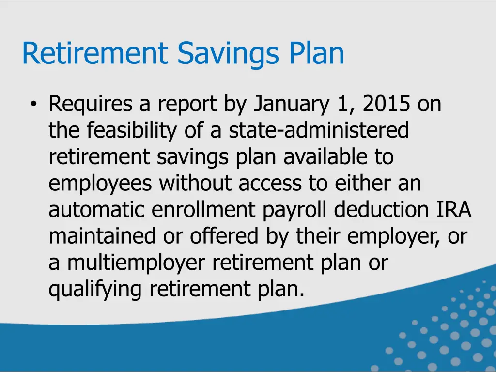 retirement savings plan