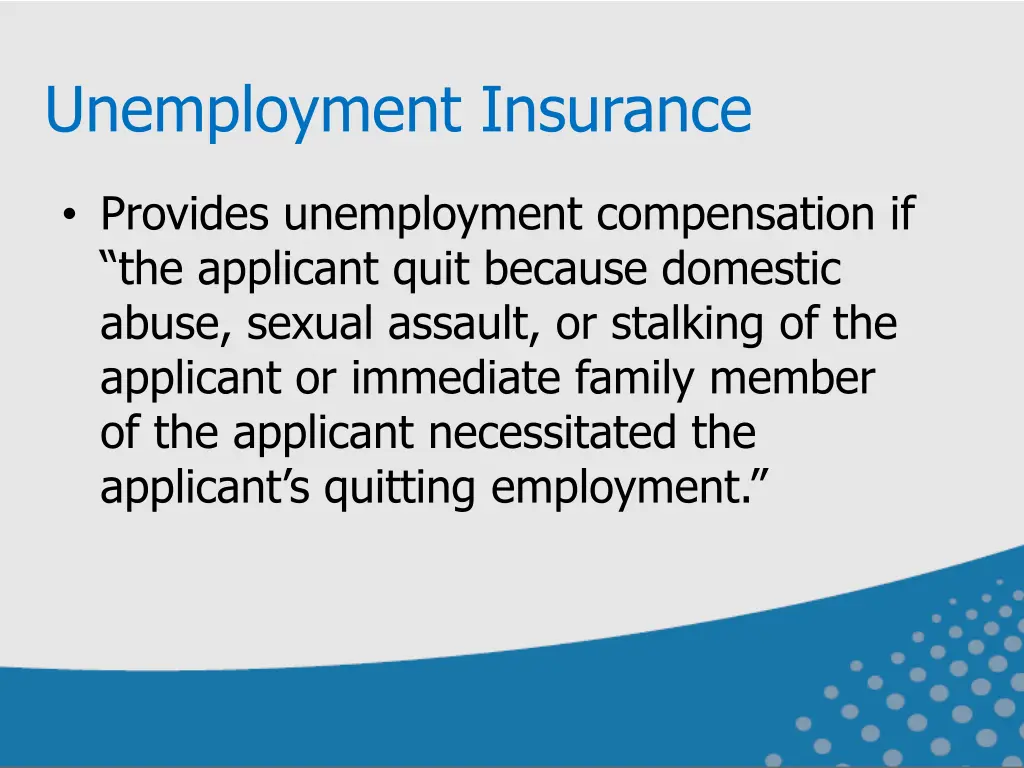unemployment insurance 1