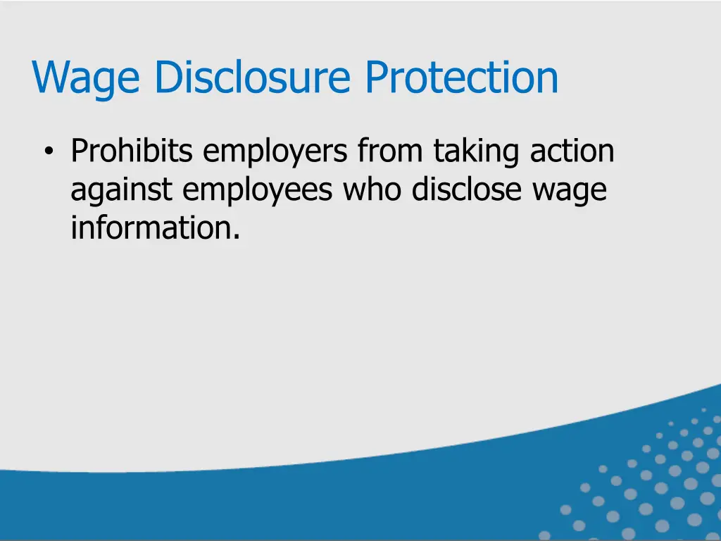 wage disclosure protection