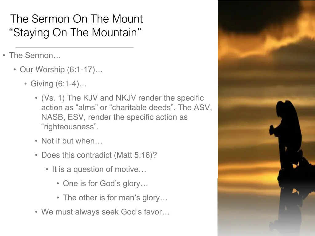 the sermon on the mount staying on the mountain 3