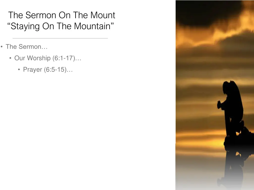 the sermon on the mount staying on the mountain 4