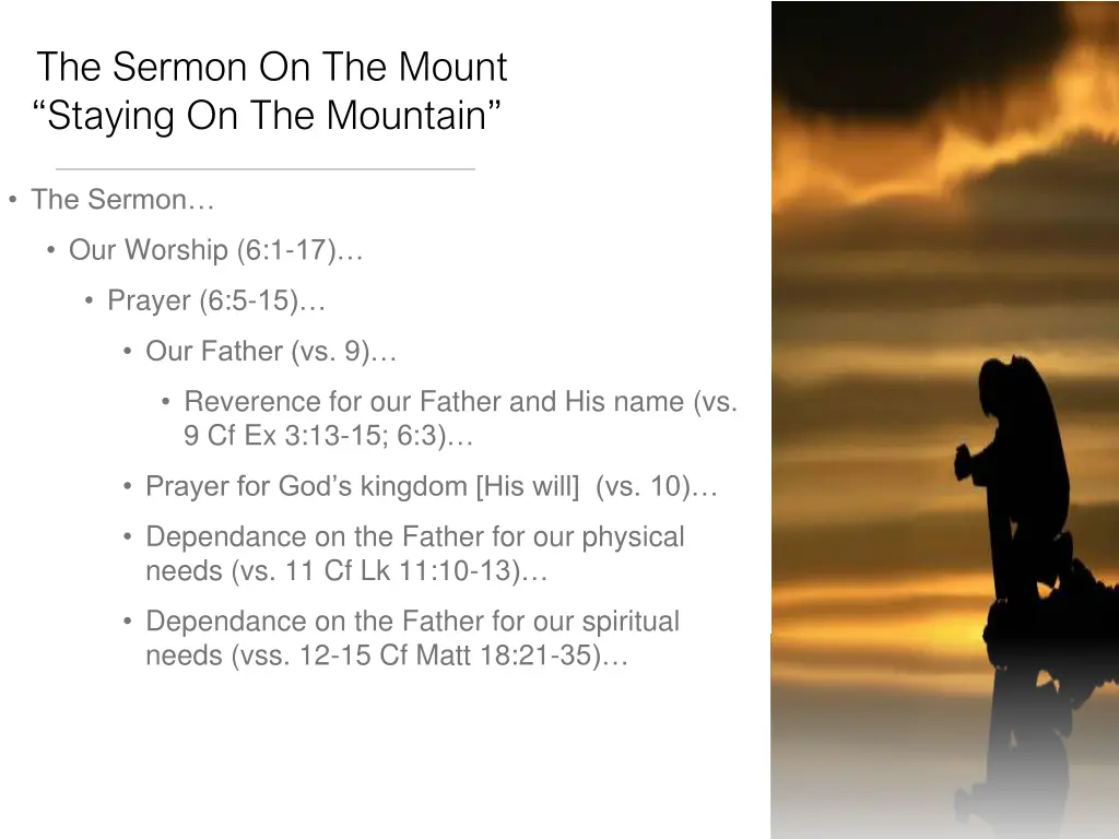 the sermon on the mount staying on the mountain 5