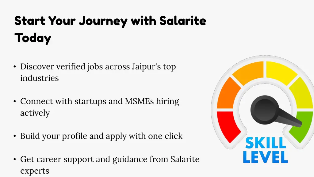 start your journey with salarite today