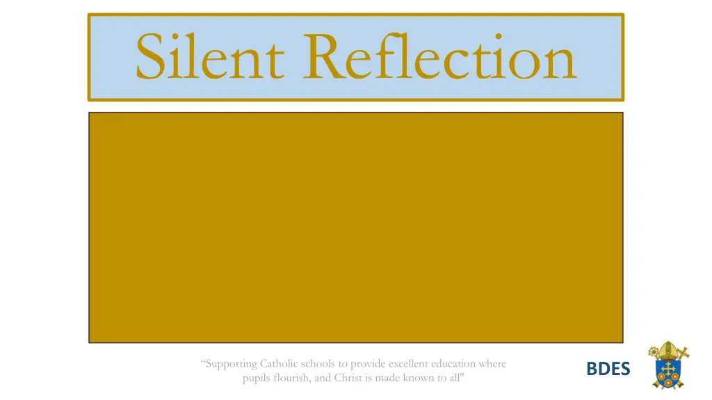 silent reflection