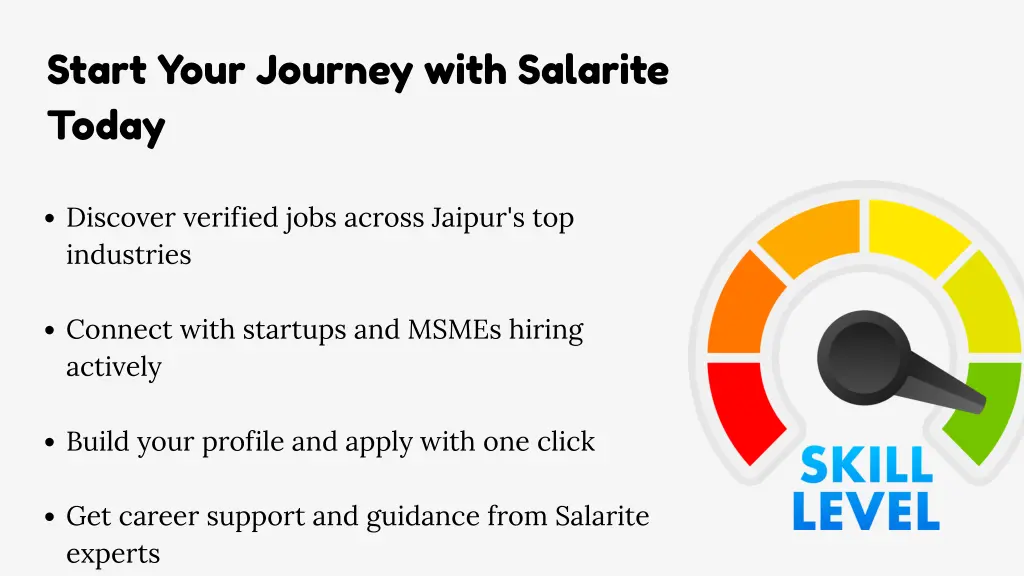 start your journey with salarite today