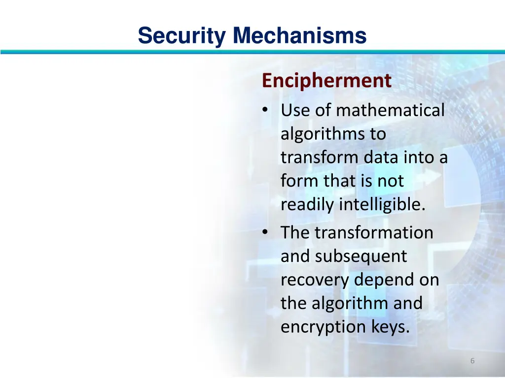 security mechanisms 5