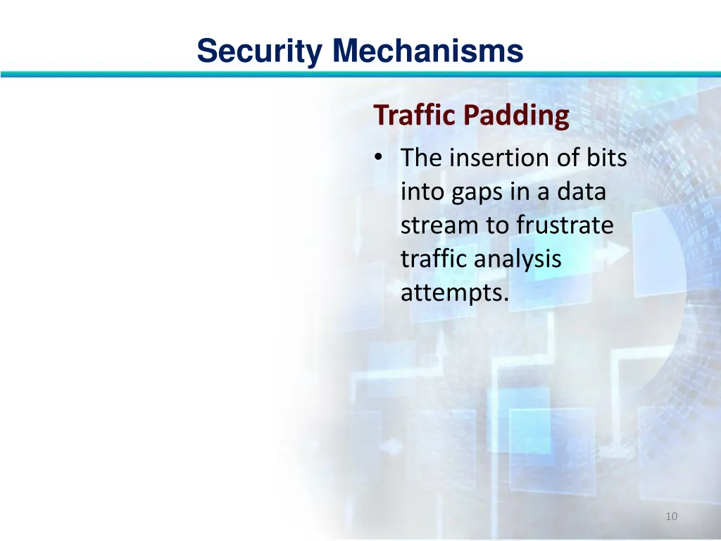 security mechanisms 9