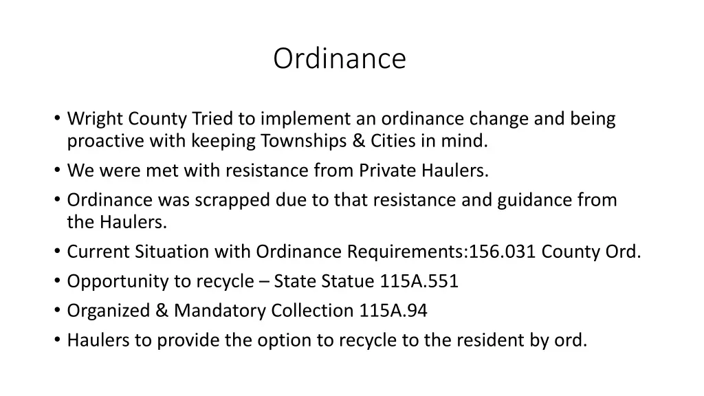 ordinance