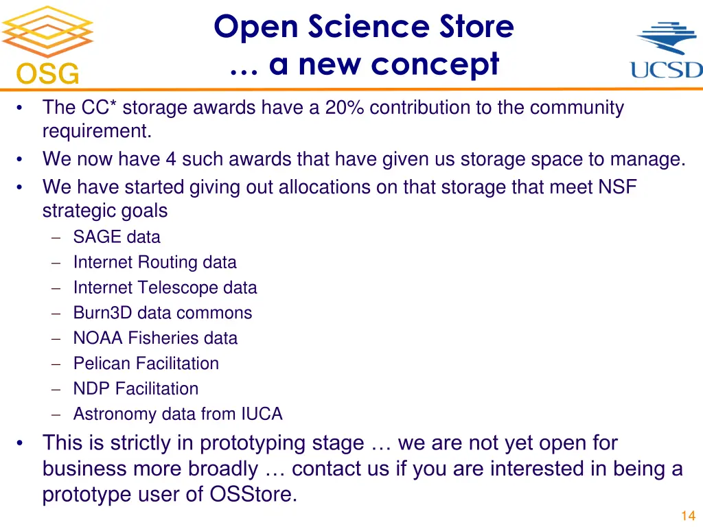 open science store a new concept