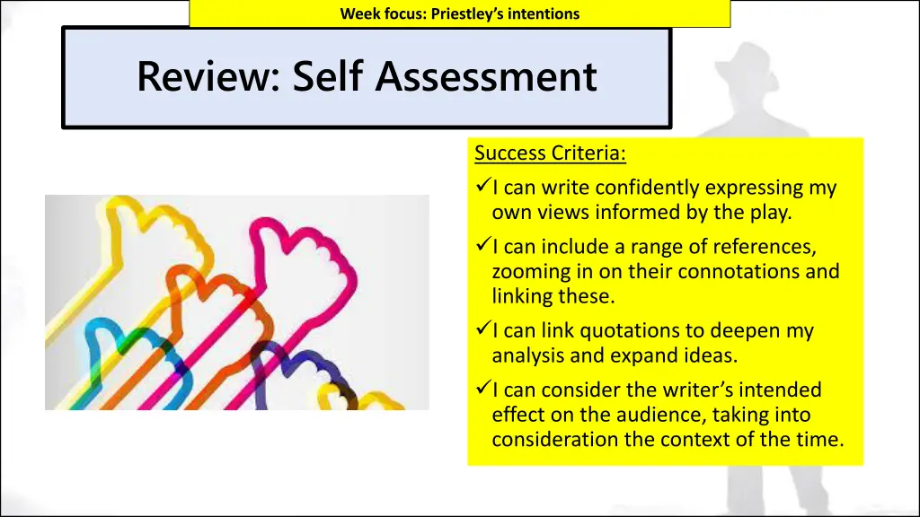 week focus priestley s intentions 2