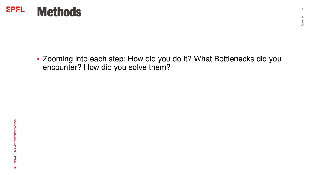 methods methods