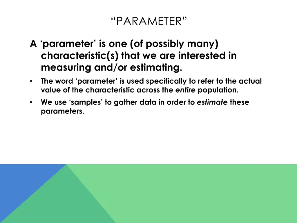 parameter