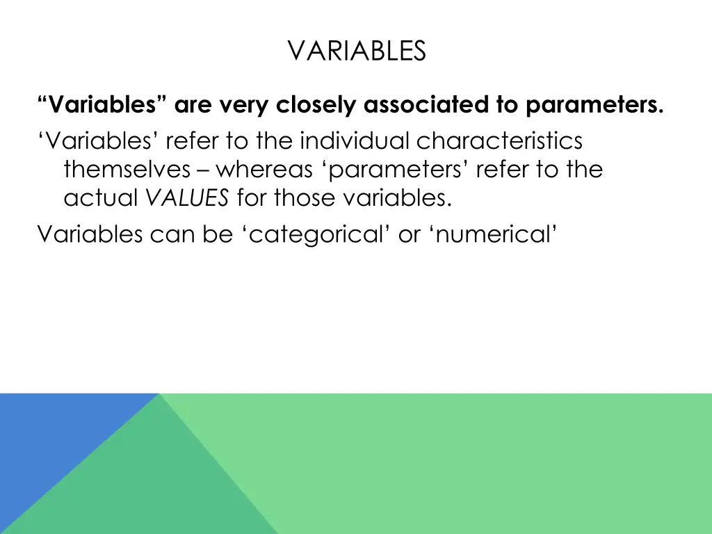 variables