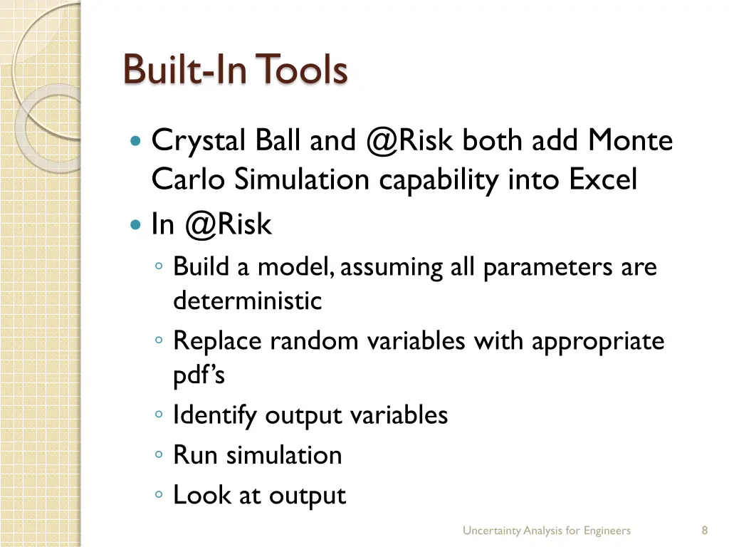 built in tools