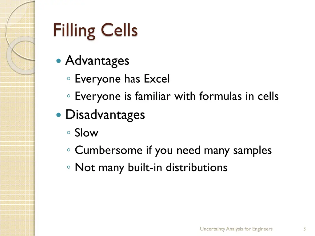 filling cells