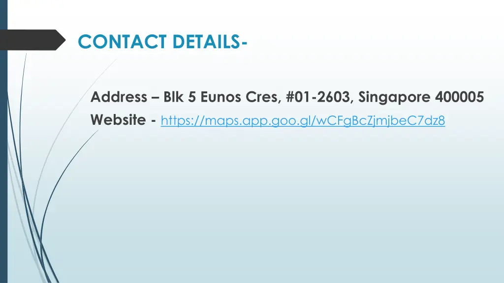 contact details