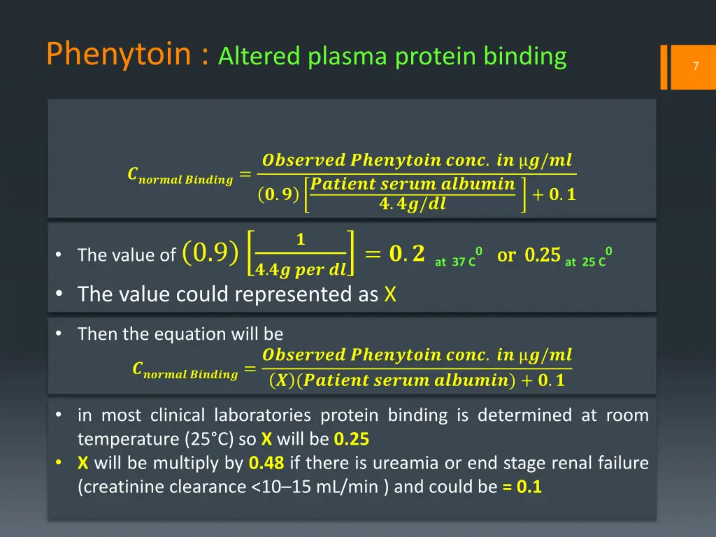 phenytoin altered plasma protein binding 1