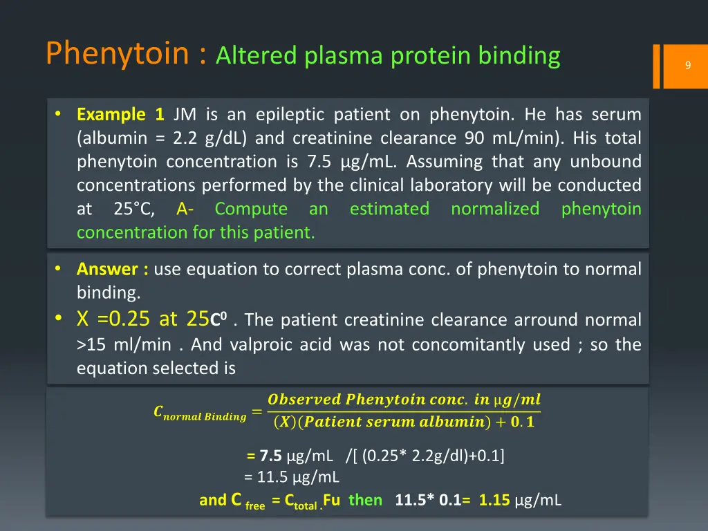 phenytoin altered plasma protein binding 3