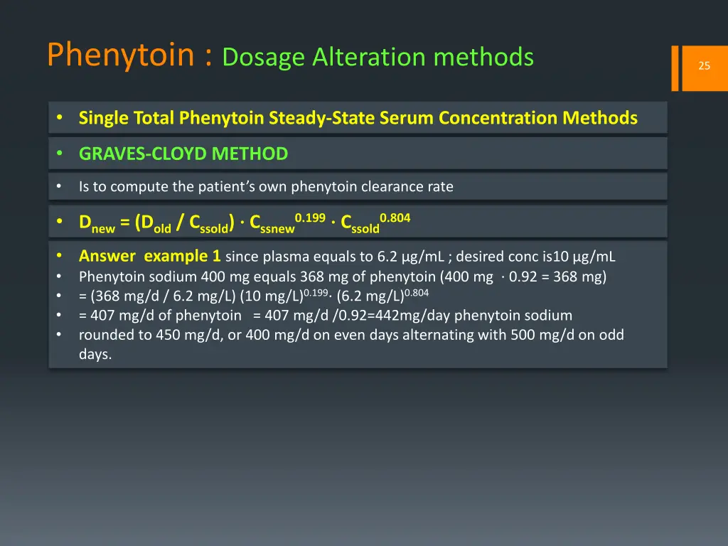 phenytoin dosage alteration methods 2