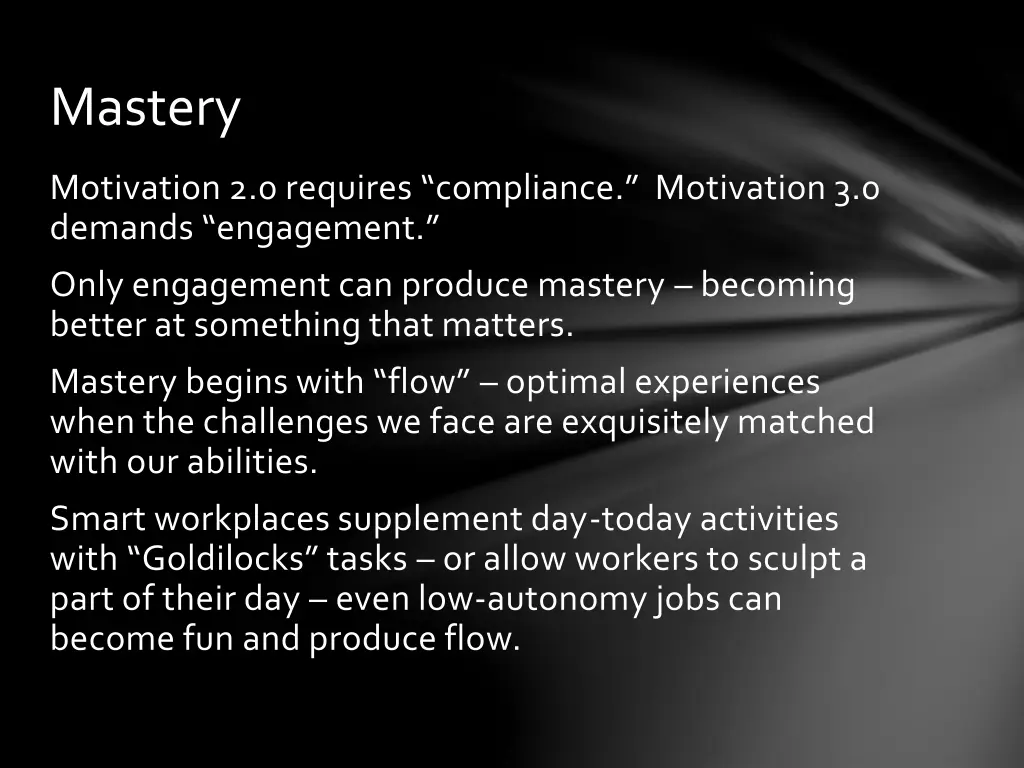 mastery