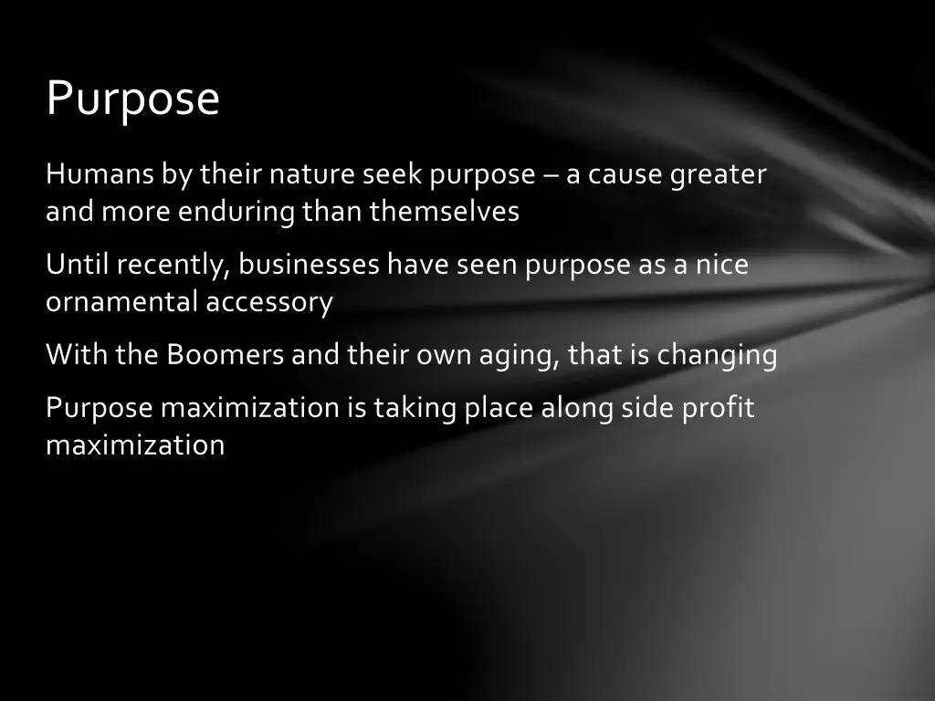 purpose
