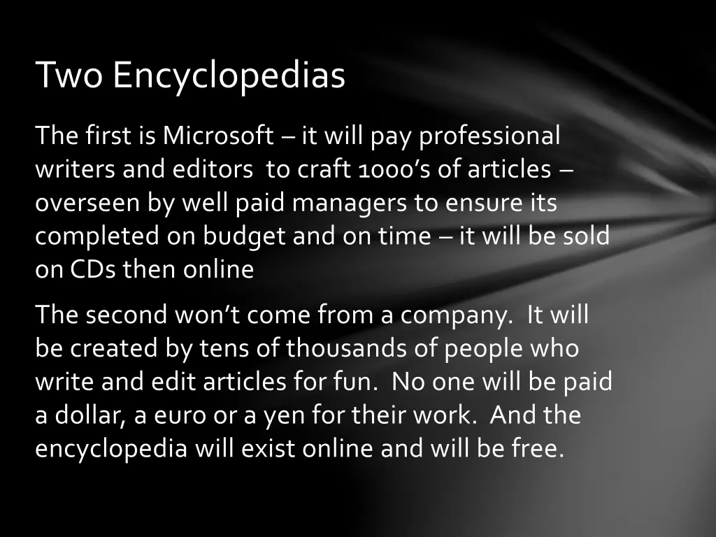 two encyclopedias