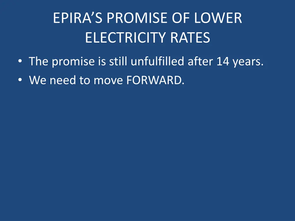 epira s promise of lower electricity rates