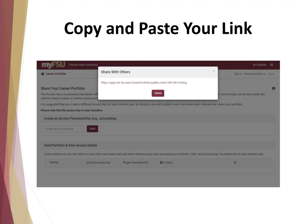 copy and paste your link
