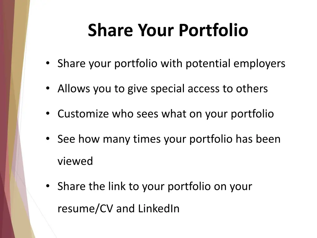 share your portfolio 1