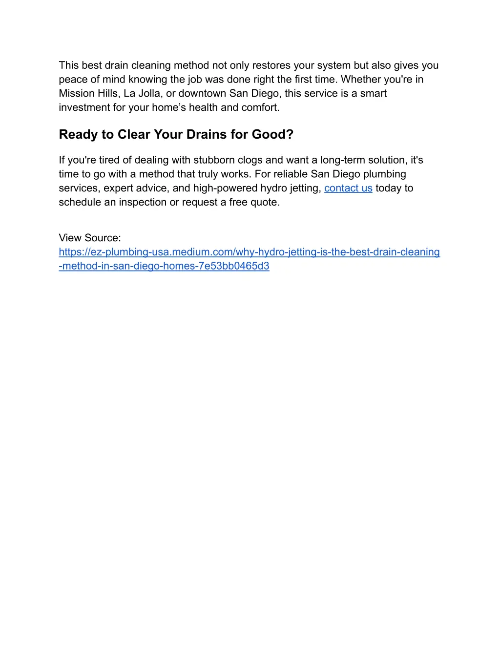 this best drain cleaning method not only restores