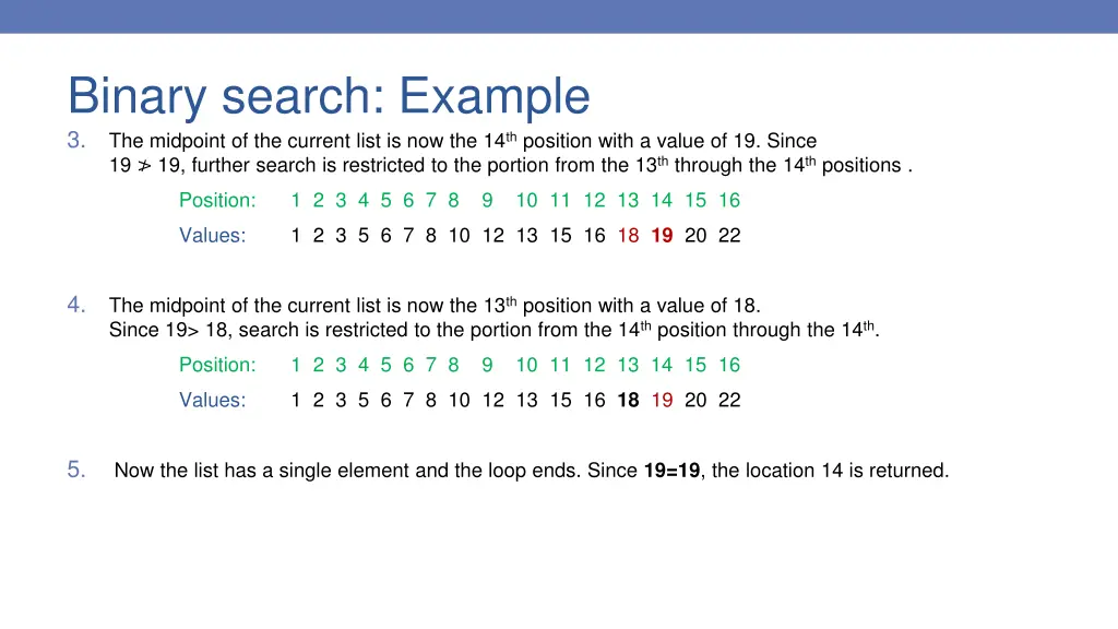 binary search example 1