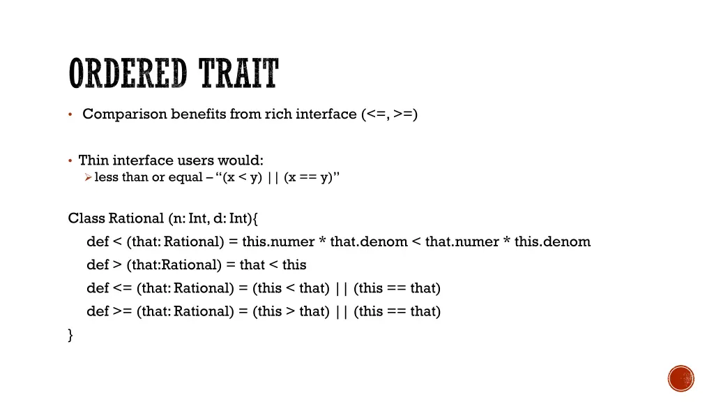 ordered trait