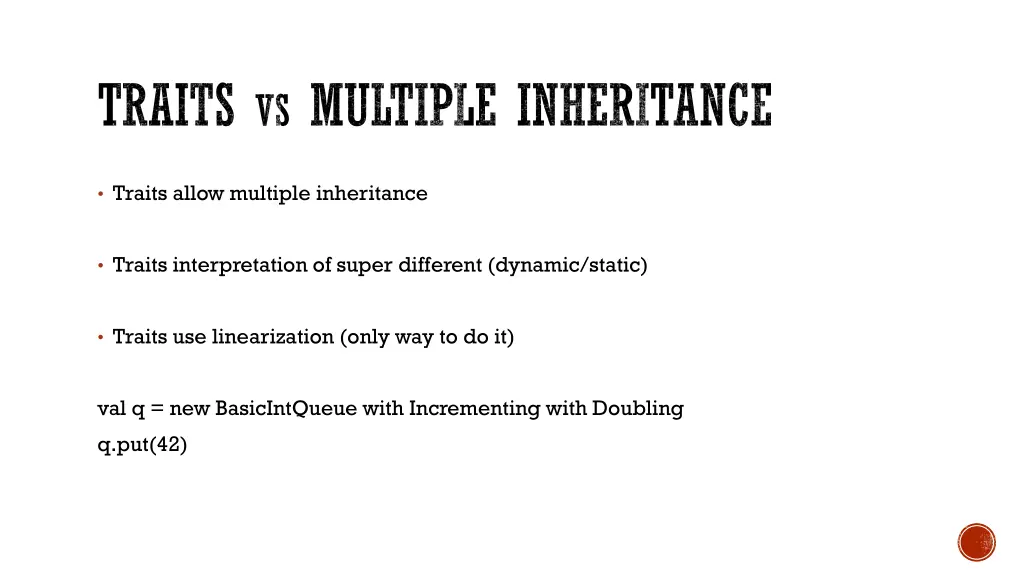 traits vs multiple inheritance