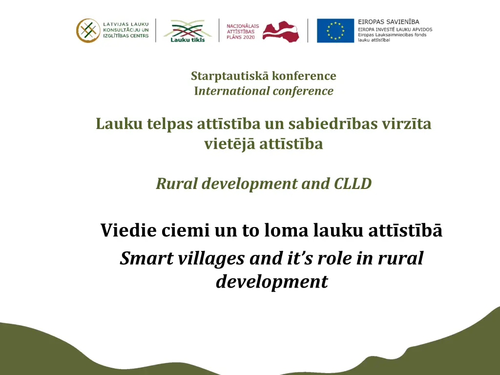 starptautisk konference i nternational conference
