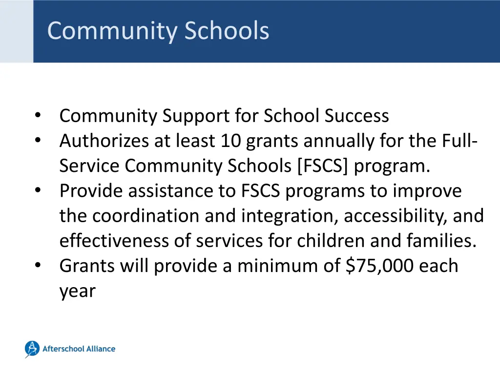 community schools