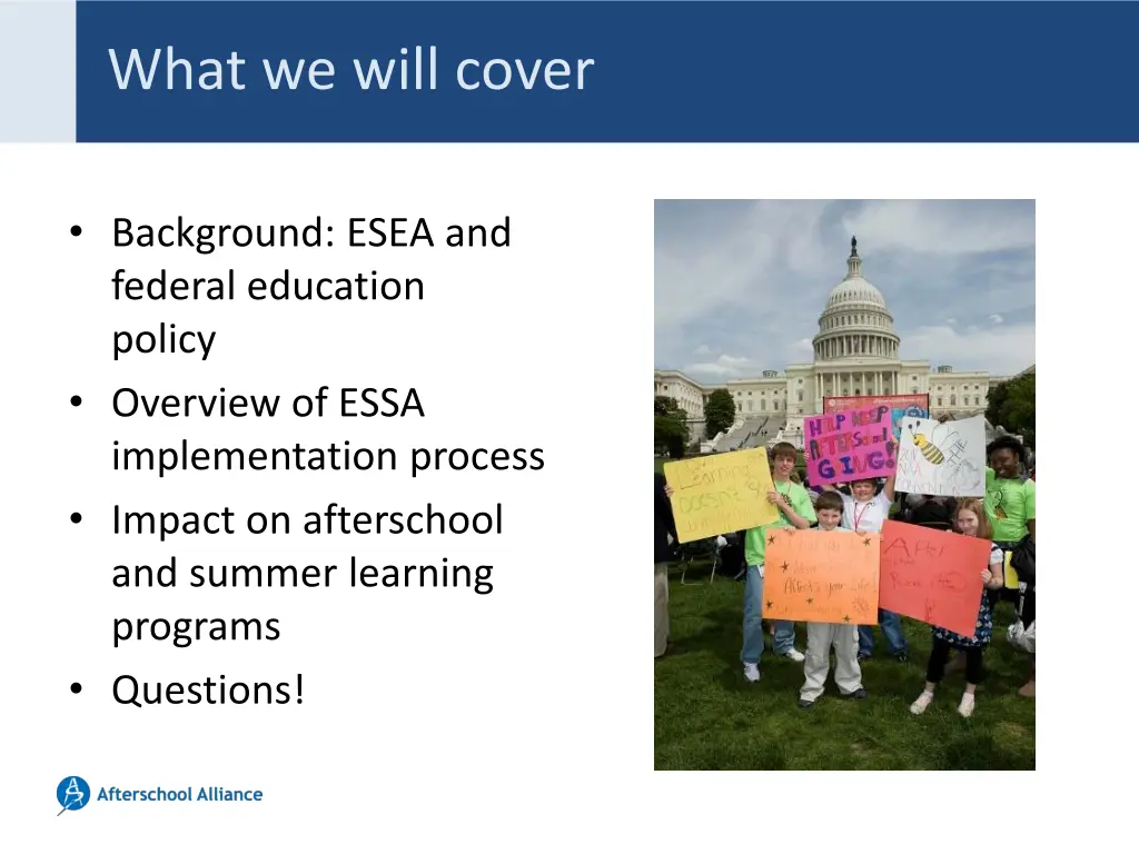 what we will cover