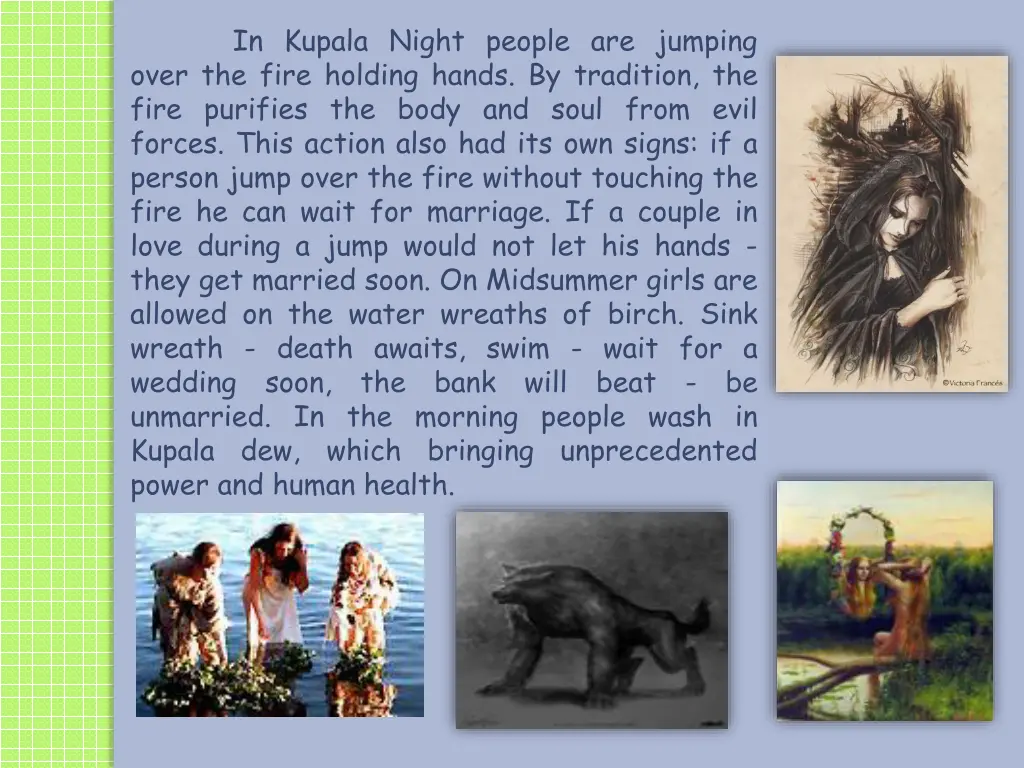 in kupala night people are jumping over the fire